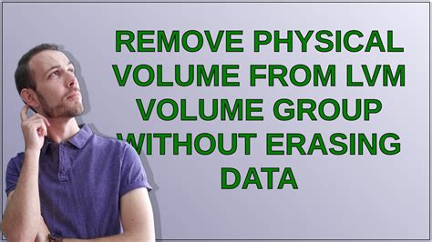 remove physical volume from group